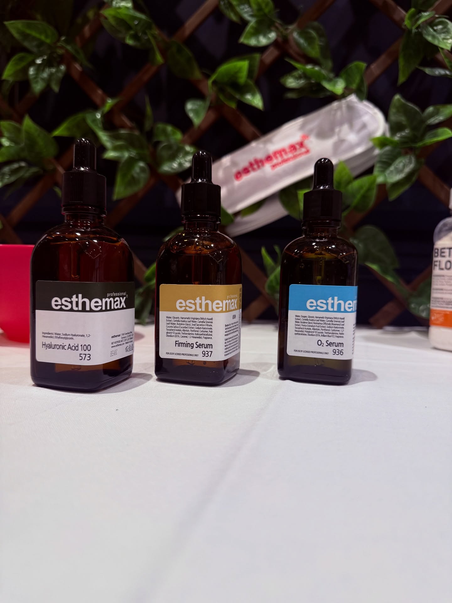 Esthemax Hyaluronic Acid, Firming and O2 serums